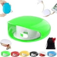 thumbnail image 1 of Aboutabsent Automatic Cord Reel, Horizontaln Automatic Cable Organizer, A Simple Pull Then Will Withdraw, Retractable Cord Organizer, for USB, Headphone, Data Cables (Green-1pcs), 1 of 7