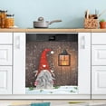 thumbnail image 5 of Coolnut Winter Traditional Gnome Santa Claus Lantern Wood Pattern Dishwasher Magnet Cover,Reusable Fridge Panel Decal with Magnetic Stickers for Kitchen Appliance Home Decor, 23"x 26", 5 of 6