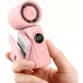 thumbnail image 1 of Portable Clip-On Mini Fan, Hands-Free, Turbo Personal Handheld Fans Rechargeable w/ 4 Wind & LED Display, Pocket Size Summer Cooling Essentials for Travel/Eye Lash/Beach/Concert, Gifts for Women, 1 of 5