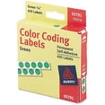 thumbnail image 2 of Permanent Self-Adhesive Color-Coding Labels- 1/4in dia- Green- 450/Pack, 2 of 3