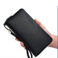 thumbnail image 4 of Long Credit Card Holder, 18 Card Slots Long Wallet Handbag Soft and Comfortable Touch Accordion Style with Carrying Strap for Daily Use, 4 of 7