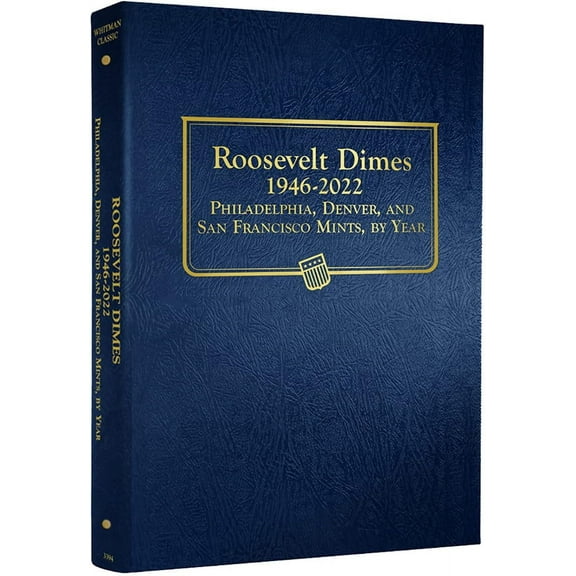 Whitman US Roosevelt Dime Coin Album 1946 - 2022 #3394