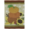 thumbnail image 2 of Northlight Pumpkins and Sunflowers Autumn Harvest House Flag 28" x 40", 2 of 7