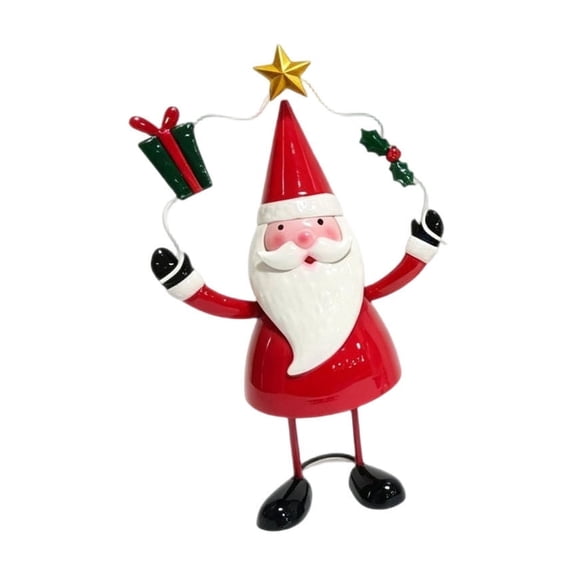2026 Christmas Indoor Home Decor 3 Style Christmas Standing Decor Figurines Santa Claus Snowman And Reindeer Table Ornament For Fireplace Mantel And Shelf