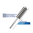 thumbnail image 3 of 12Pc Wire Bore Brush Cleaning Set Stainless Steel Twisted for Drill Impact Driver in 6 Sizes, 3 of 5