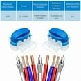 thumbnail image 5 of 3 Way Wire Connectors Locks Wire Connectors Electrical 314-Box Wire Connectors Self-Stripping Pigtail Connectors 60Pcs,60 * Wire Connector,Blue, 5 of 7
