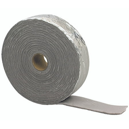 

MD Building Products 02378 Black And Silver Pipe Wrap. 1/8 Inch By 2 Inch By 15 Foot.