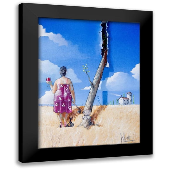 West, Ronald 12x14 Black Modern Framed Museum Art Print Titled - Aagh