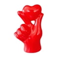 thumbnail image 3 of Amo a la estatua de gesto de mano de la mano de la mano del día de San Valentín versátil para de televisión adorno de escritorio Rojo, 3 of 8