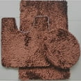 thumbnail image 2 of CintBllTer 3-Piece Jelly Chenille Bathroom Mat Set, Bath Mat, Contour and Cover (Navy), 2 of 2