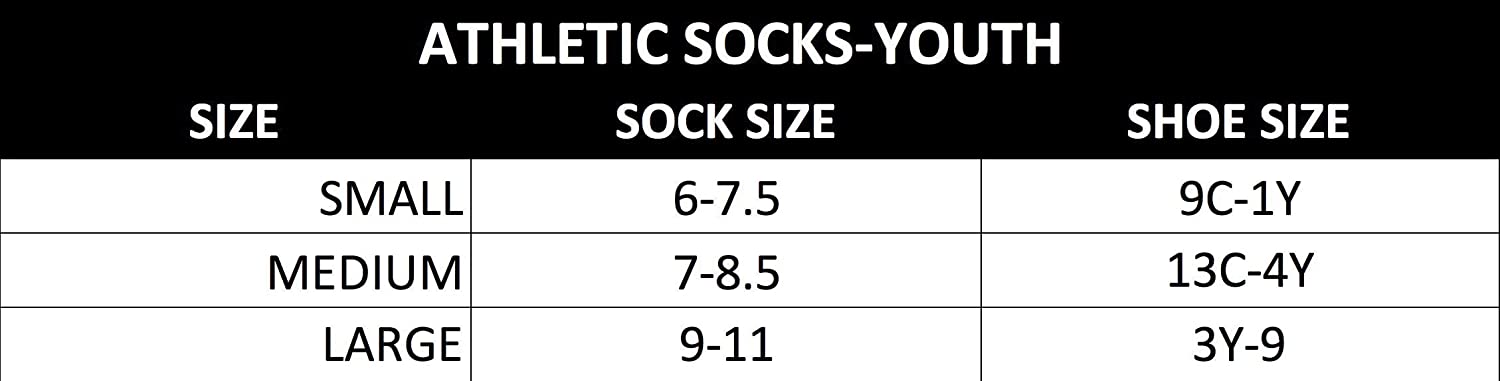 Adidas youth sock size chart Clearance