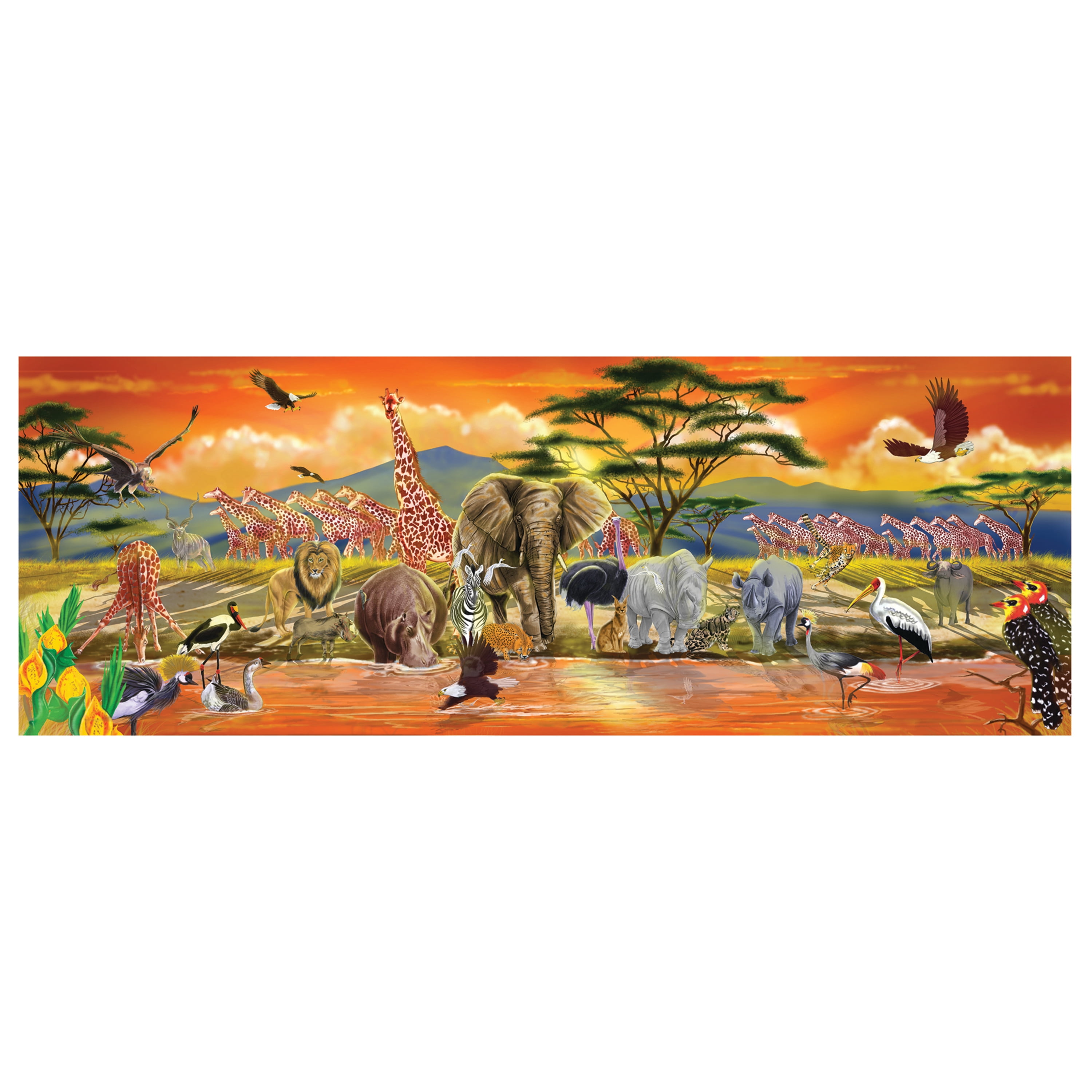 Melissa Doug African Plains Safari Jumbo Jigsaw Floor Puzzle