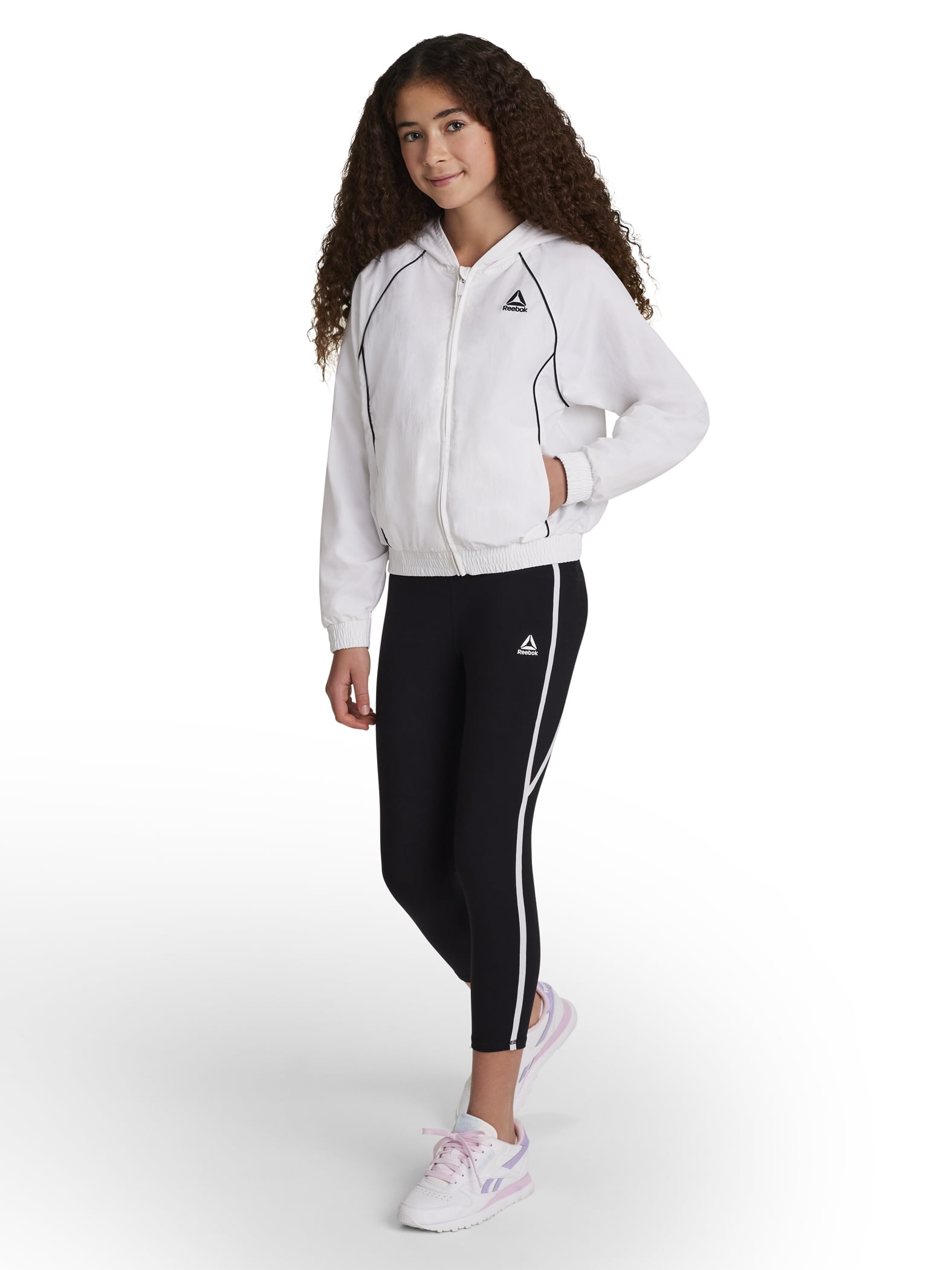 Reebok Girl’s Breeze Full-Zip Jacket, Sizes 4-18