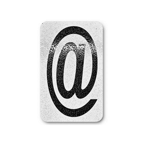 4 Inch Individual Symbols for Mailbox, House, Office, Apartment, Easy Peel & Stick, Highly Reflective Aluminum Curb Sign Hyphen At Sign(@) Indoor/Outdoor, Perfect for Every Home Decor DIY Stickers