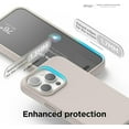 thumbnail image 6 of elago Compatible with iPhone 15 Pro Case, Liquid Silicone Case, Full Body Protective Cover, Shockproof, Slim Phone Case, Anti-Scratch Soft Microfiber Lining, 6.1 inch (Stone), 6 of 7