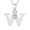 W, variant on Valentine's Day Gifts for Woman Fashion Women Gift 26 English Letter Name Chain Pendant Necklaces Jewelry N