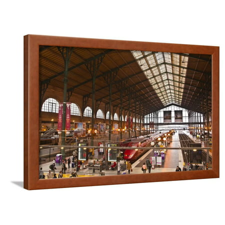 A Busy Gare Du Nord Station in Paris, France, Europe Framed Print Wall Art By Julian
