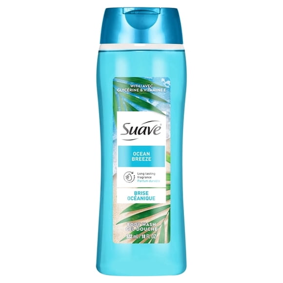 Suave Essentials Gentle Body Wash Ocean Breeze With a Fresh Oil Blend Essence Infused with Vitamin E & Algae Extract 532ml