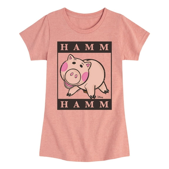 Toy Story 4 - Type Block Hamm - Toddler & Youth Girls Short Sleeve Graphic T-Shirt