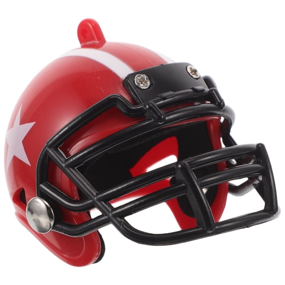 Hemoton Mini Rugby Football Helmet Decoration Schoolbag Key Charm  Key Ornament Backpack Pendant Ornaments Funny Car Key Ring Football Helmet Charm