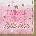 thumbnail image 2 of Creative Converting - Twinkle Twinkle Little Star Pink Lunch Napkins -, 2 of 5