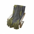 thumbnail image 4 of Grey and Yellow Soft Flannel Fleece Throw Blanket, Traditional Victorian Style Abstract Backdrop Floral Frame Image, Cozy Plush for Indoor and Outdoor Use, 70" x 90", Grey Yellow, by Ambesonne, 4 of 6