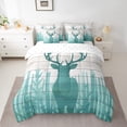 thumbnail image 2 of YST Antler Comforter Set, Rustic Bedding Set, 7-Piece, Elk Deer Silhouette, Queen, 2 of 5