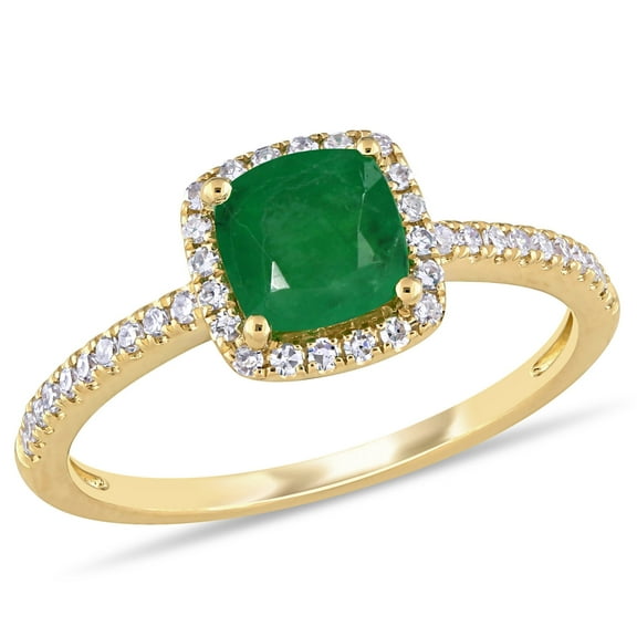 Everly Women's Emerald 14k Yellow Gold Ring