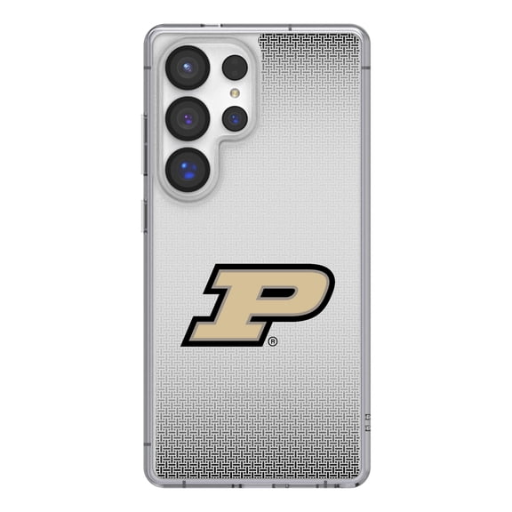 Purdue Boilermakers Linen Logo Galaxy Clear Case