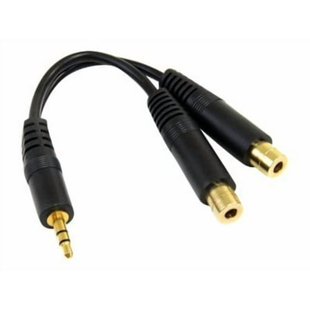 StarTech 6in Stereo Splitter Cable - 3.5mm Male to 2x 3.5mm Female
