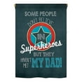 thumbnail image 2 of Breeze Decor 65104 Superhero Dad 2-Sided Impression Garden Flag - 13 x 18.5 in., 2 of 2