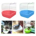 thumbnail image 4 of Walbest Transparent Bird Bath Box Bird Cage Accessory Bathing Parakeet Caged Bird Bathing Tub, for Pet Small Birds Canary Budgies Parrot Parakeet Finch Canary Parrot Lovebird, 4 of 7
