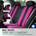 thumbnail image 6 of FH Group Universal Fit Cloth Striking Striped Car Seat Covers for Auto, SUV, VAN Airbag Compatible, Easy to Install, UV-Resistant & Durable - Full Set, 6 of 8
