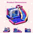 thumbnail image 7 of Infans Unicorn Theme Inflatable Water Slide Kids Bounce Castle w/ 480W Air Blower, 7 of 7