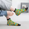 thumbnail image 2 of Fuzoiu Pineapple Print Adult Socks, Crew Moisture-wicking Socks, Unisex Cushion Crew Socks,Casual Sports Ankle Socks, 2 of 7