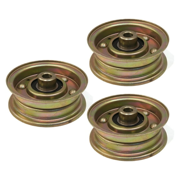 The ROP Shop (Pack of 3) Flat Idler Pulleys for Cub Cadet & MTD 956-0981B, 9560981B Lawnmower