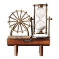 thumbnail image 1 of retro Rueda Temporizador decorativo vintage Arte de metal creativo para BLESIY Reloj de arena de estilo retro, 1 of 6