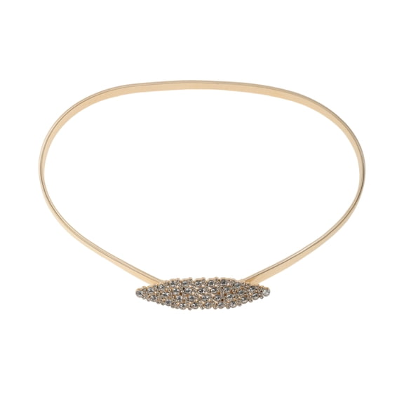 Unique Bargains 1 Pc Waist Chain Spring Design Adjustable Waist Cord for Women Gold Tone