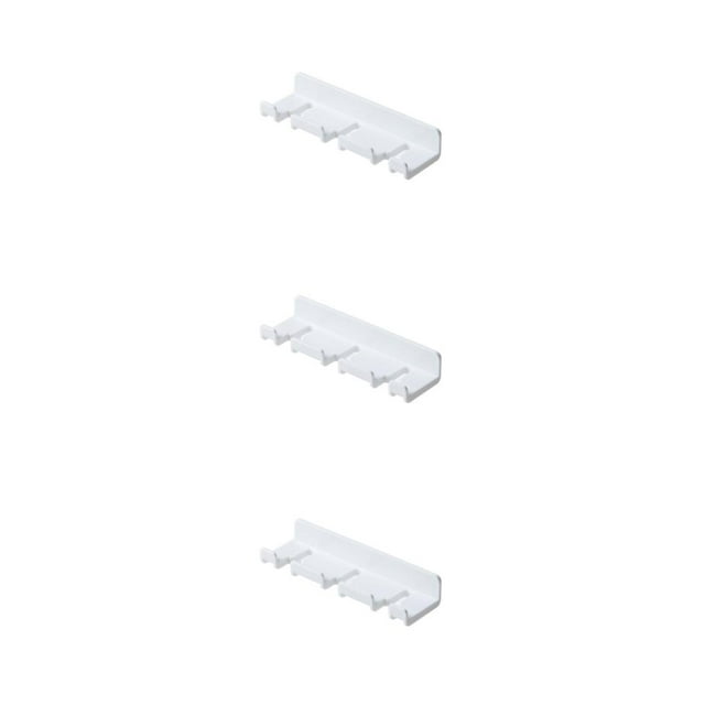 Toystoory Soporte de gancho montado en la pared Alambres Estante de almacenamiento Puerta Colgador trasero Baño Type4 NO4