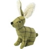 House of Paws Green Tweed Plush Hare