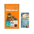 thumbnail image 1 of Minino 15 kg + Churu Skin&Coat Atún y Vieira Snack 4 tubos de 14g, 1 of 1