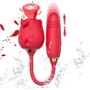 CKK Rose Toy for Women - 2 in 1 Vibrator Flower Ball with 10 Gears USB Rechargeable Valentine's Day Gift