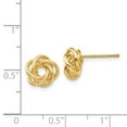thumbnail image 3 of 14K Yellow Gold Earring Love Knots Women'S 8 mm Polished Knot Post Earrings, 3 of 3