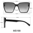 thumbnail image 5 of Martha Stewart Women's MS168 Cat Eye Shield UVA and UVB Protective Square Fashion Sunglasses, 144mm, 5 of 6