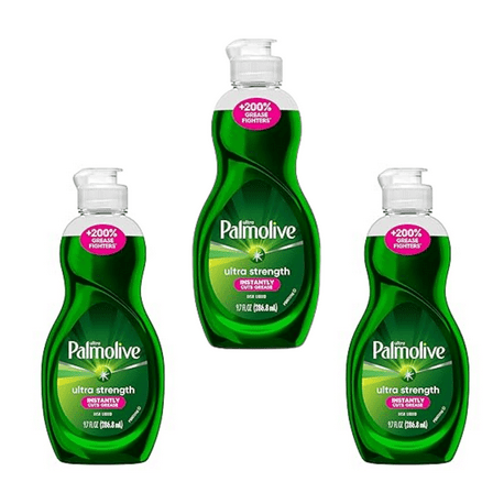 3 pack  bottles Palmolive Ultra Strength Original 9.7 fl oz Dish Liquid (10 oz x 3 )
