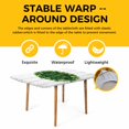 thumbnail image 4 of St Patricks Day Table Cloths for 3 Foot Rectangle Tables, Spring Gold Coin Green Shamrock Wooden Grain Patio Waterproof Elastic Fitted Tablecloths, Washable Rectangular Table Cover for Camping, 4 of 8