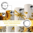 thumbnail image 4 of Farmhouse Sunflower Blackout Curtains for Bedroom, Vintage Daisy Butterflies Rustic Burlap Thermal Insulated Kitchen Drapes with Grommets, Light Blocking Window Treatment, 2 Panels 52" x 72", 4 of 7