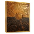 thumbnail image 2 of Designart "Gleaming Bronze Balance IV" Abstract Shapes Floater Framed Wall Art Prints, 2 of 5