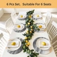 thumbnail image 5 of Grey Beach Coastal Round 13 Inch Placemats Set of 8, Summer Nautical Seaside Ocean Ombre HeatResistant Non Slip Place Mats for Dining Table, Wipeable Braided Kitchen Table Mats for Housewarming, 5 of 9