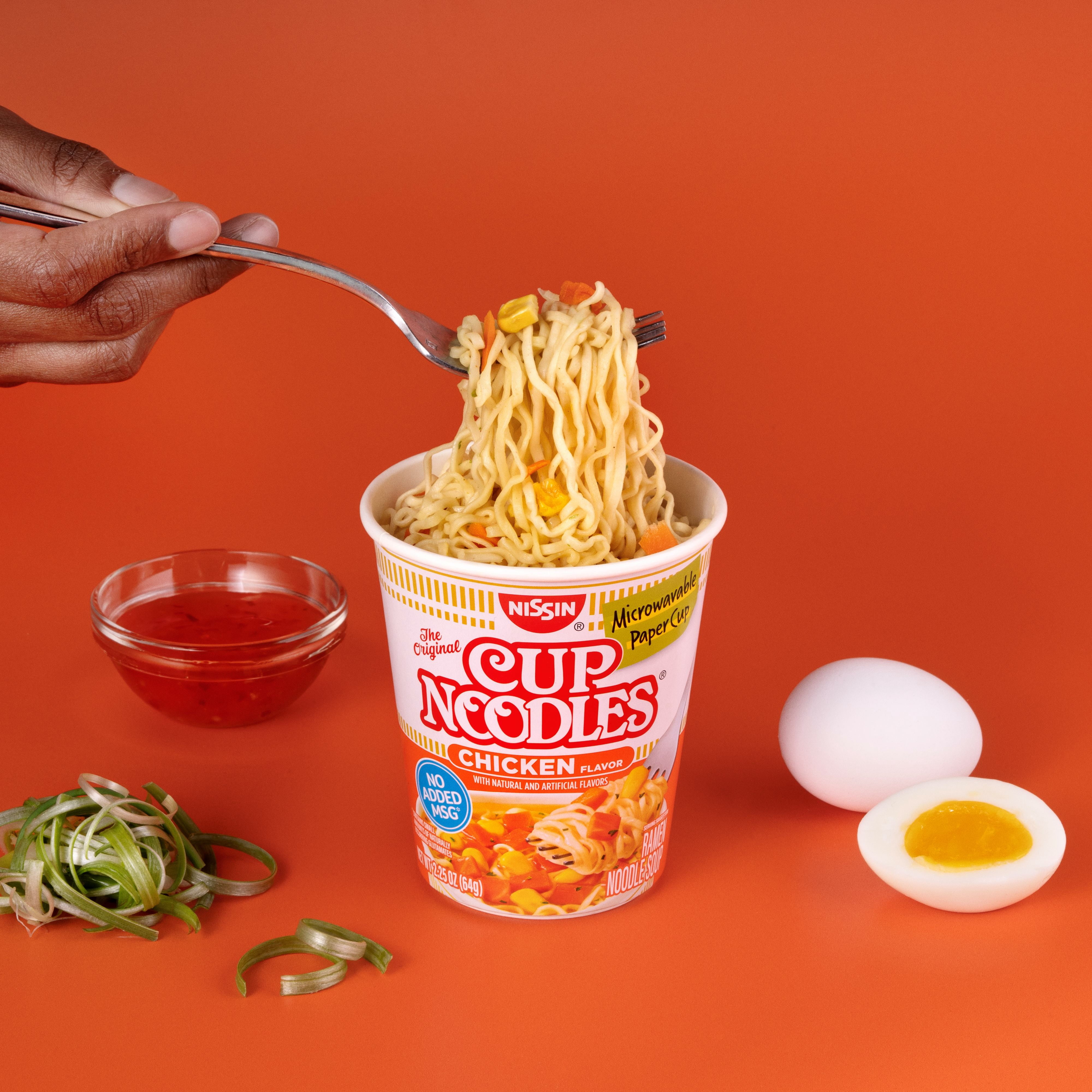 (4 pack) Nissin Foods Cup Noodles Ramen Noodle Soup, Chicken Flavor, 2.25 oz Cup, Shelf-Stable, 6 Pack